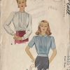 1941-Vintage-Sewing-Pattern-BLOUSE-B32-R456-251142568836