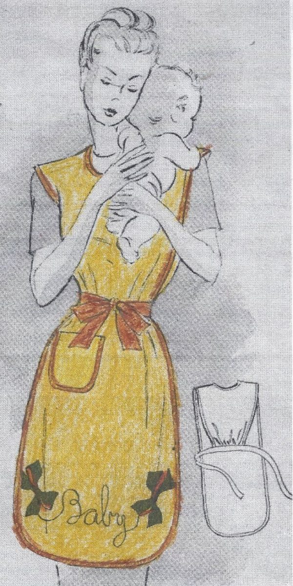 1943-Vintage-Sewing-Pattern-APRON-ONE-SIZE-R36-251145558696
