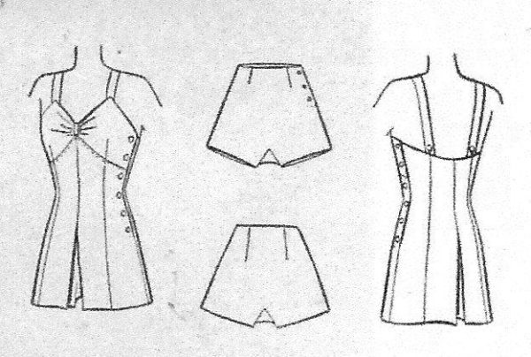 1945-Vintage-Sewing-Pattern-B40-BATHING-SUIT-TRUNKS-R906-251244436556-2