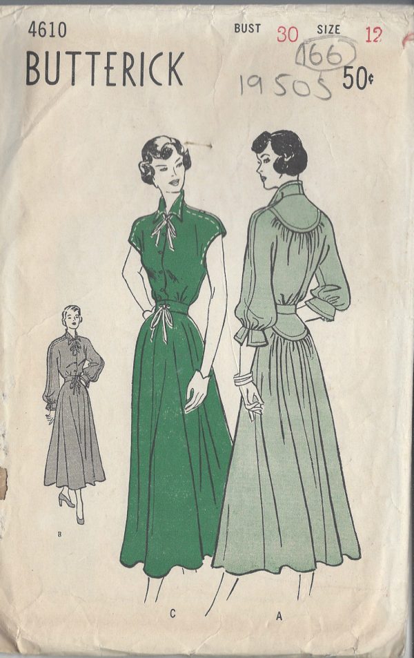 1950s-Vintage-Sewing-Pattern-B30-DRESS-166-251173264956