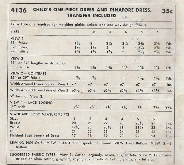 1952-Childrens-Vintage-Sewing-Pattern-S2-C21-DRESS-TRANSFER-C6-261513701856-3