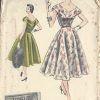 1954-Vintage-VOGUE-Sewing-Pattern-B32-ONE-PIECE-DRESS-R229-251164512616