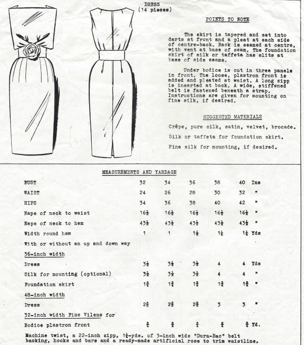 1960s-Vintage-Sewing-Pattern-DRESS-B36-1548-By-Pierre-Cardin-252154915076-3