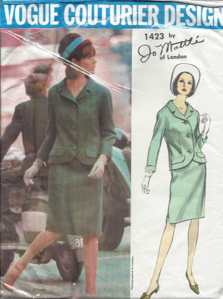 1964-Vintage-VOGUE-Sewing-Pattern-B36-SUIT-JACKET-SKIRT-1557-Jo-Mattli-252208969616