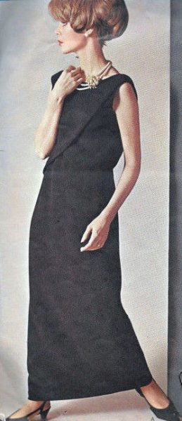 1965-Vintage-VOGUE-Sewing-Pattern-B34-EVENING-DRESS-1804-By-Jo-Mattli-262919147766-5