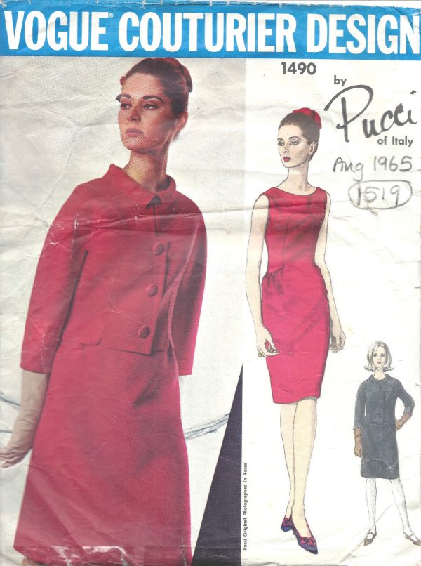 1960s Vintage Vogue Sewing Pattern vestido de B36 por Pedro rodgiguez 1833