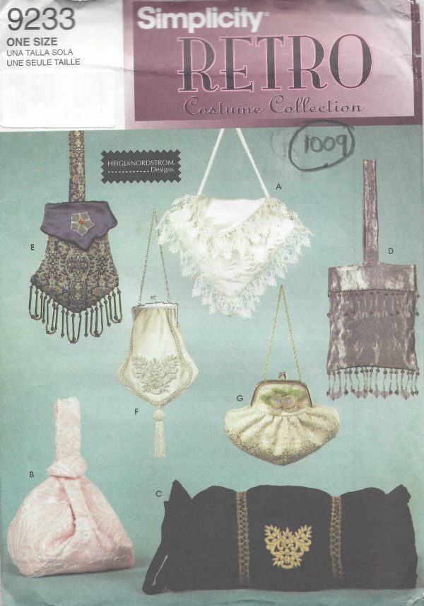 1900s-to-1950s-Vintage-Sewing-Pattern-BAGS-MUFF-1009-251283568727
