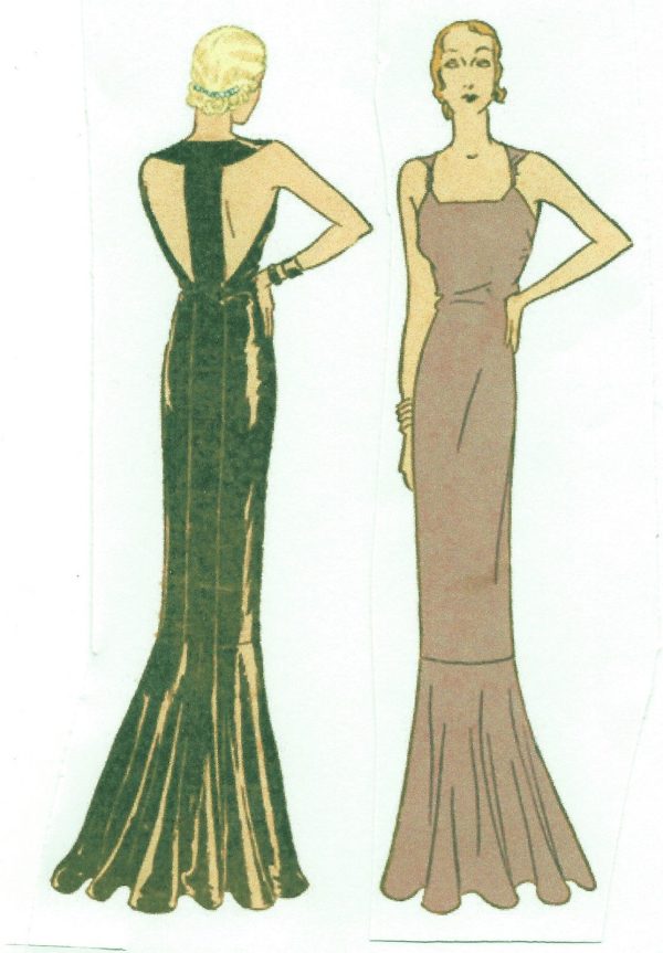 1930s-Vintage-Sewing-Pattern-B34-EVENING-DRESS-R952-251263739427