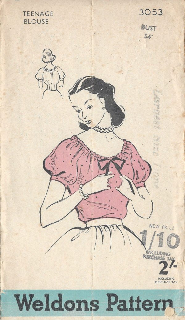1940s-Vintage-Sewing-Pattern-B34-BLOUSE-R918-251251318577