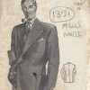 1940s-WW2-Vintage-Sewing-Pattern-MENS-JACKET-BLAZER-C38-1351-261671890357