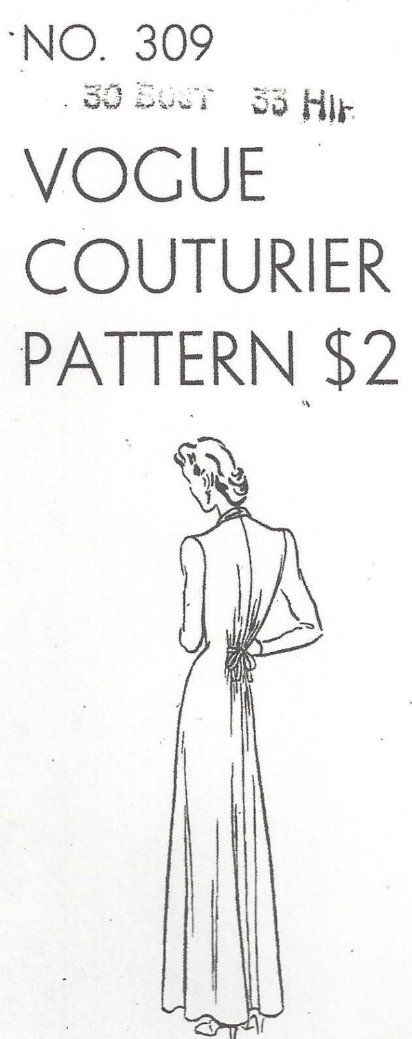 1943-WW2-Vintage-VOGUE-Sewing-Pattern-B30-DRESS-1129-251359282317-7