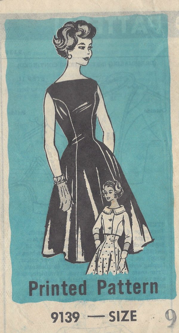 1950s-Vintage-Sewing-Pattern-B30-12-DRESS-JACKET-R300-251321059567-2