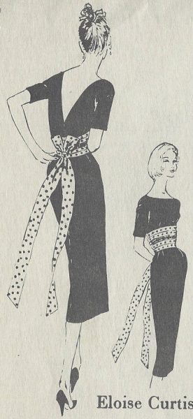 1950s-Vintage-Sewing-Pattern-B34-12-DRESS-R882-By-Eloise-Curtis-SPADEA-251799483377