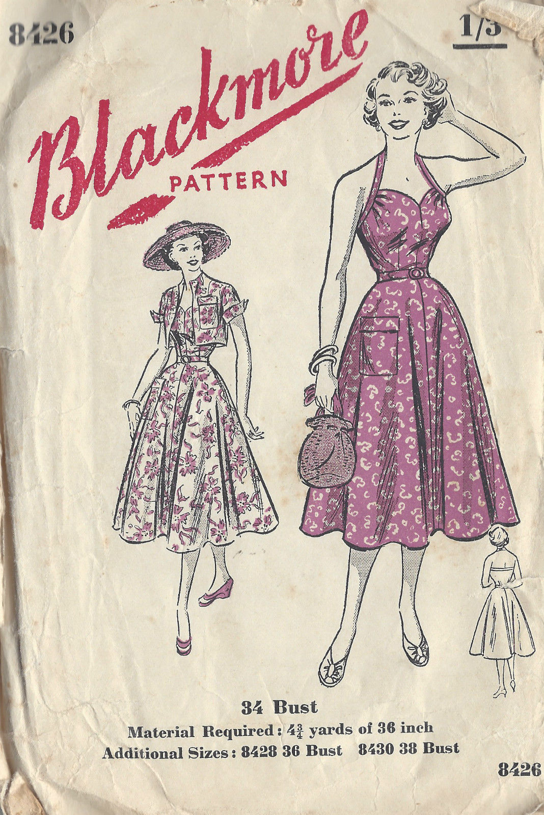 1950s halter dress