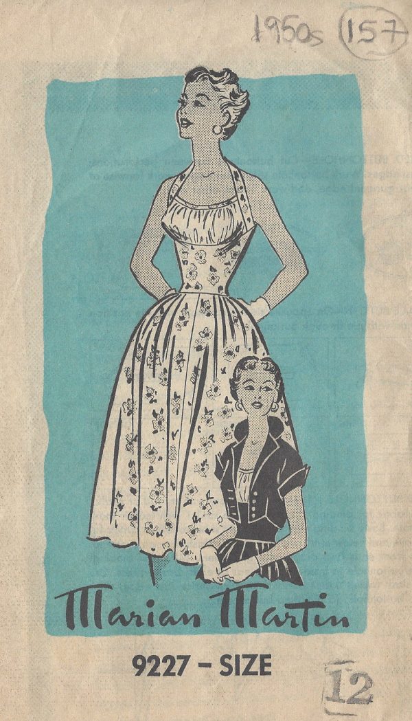 1950s-Vintage-Sewing-Pattern-DRESS-JACKET-B30-157-By-Marian-Martin-261907133317