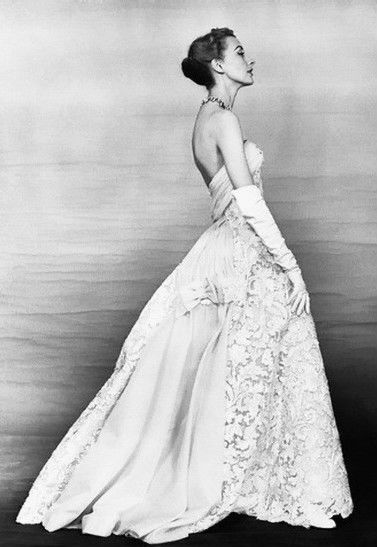 1955-Vintage-VOGUE-Sewing-Pattern-B34-DRESS-EVENING-GOWN-1290-By-JACQUES-HEIM-261872437637-2