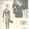 1955-Vintage-VOGUE-Sewing-Pattern-DRESS-B34-1475-By-Patou-262001107587