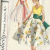1957-Vintage-Sewing-Pattern-B34-SKIRT-BLOUSE-SASH-1359-261672057737