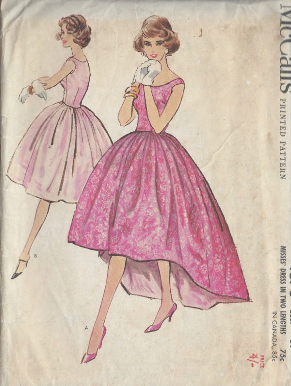 1959-Vintage-Sewing-Pattern-B34-DRESS-R909-261851465417