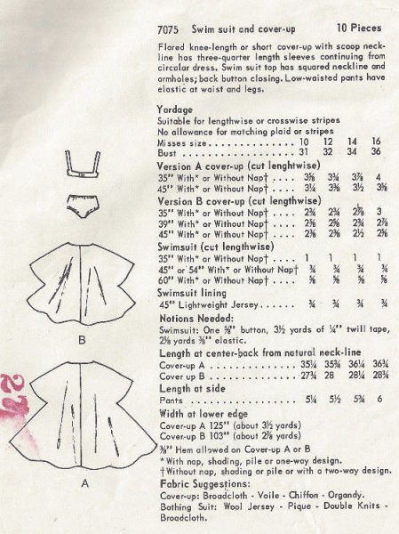 1960s-Vintage-VOGUE-Sewing-Pattern-B34-SWIM-SUIT-COVER-UP-1596-252847099857-2
