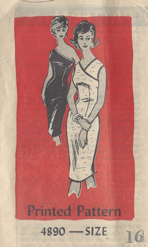 1961-Vintage-Sewing-Pattern-B36-DRESS-R435-251154329157