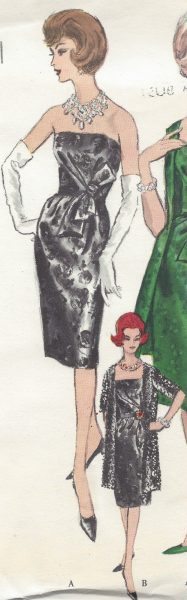 1961-Vintage-VOGUE-Sewing-Pattern-B32-DRESS-COAT-1184-BY-RONALD-PATERSON-261447735087-2