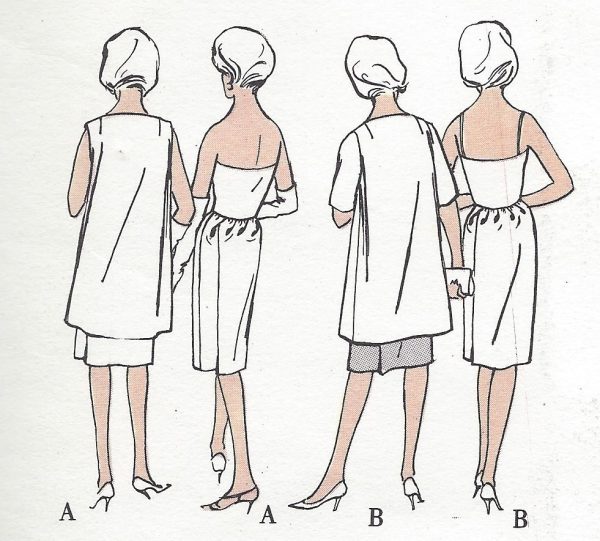 1961-Vintage-VOGUE-Sewing-Pattern-B32-DRESS-COAT-1184-BY-RONALD-PATERSON-261447735087-3