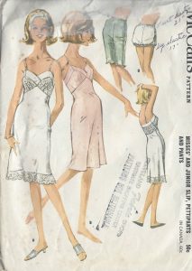 1960s nightwear Vintage Sewing Patterns 