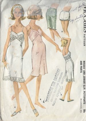 1960s nightwear Vintage Sewing Patterns