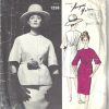 1963-Vintage-VOGUE-Sewing-Pattern-B32-JACKET-DRESS-1723R-Jacques-hHim-262565937137