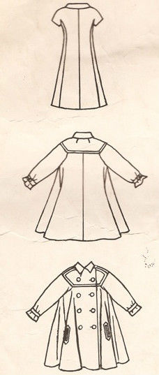 1965-Vintage-VOGUE-Sewing-Pattern-B34-COAT-DRESS-1318R-By-Fabiani-of-Italy-261579253437-3