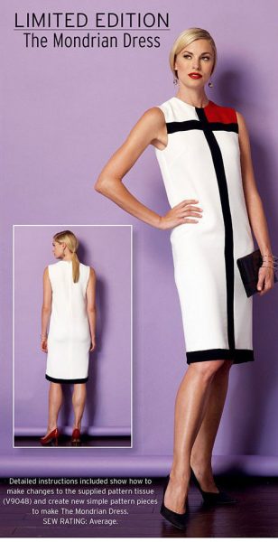 1966-Vintage-VOGUE-Sewing-Pattern-B315-38-MONDRIAN-DRESS-1667-YVES-ST-LAURENT-262486329087-3