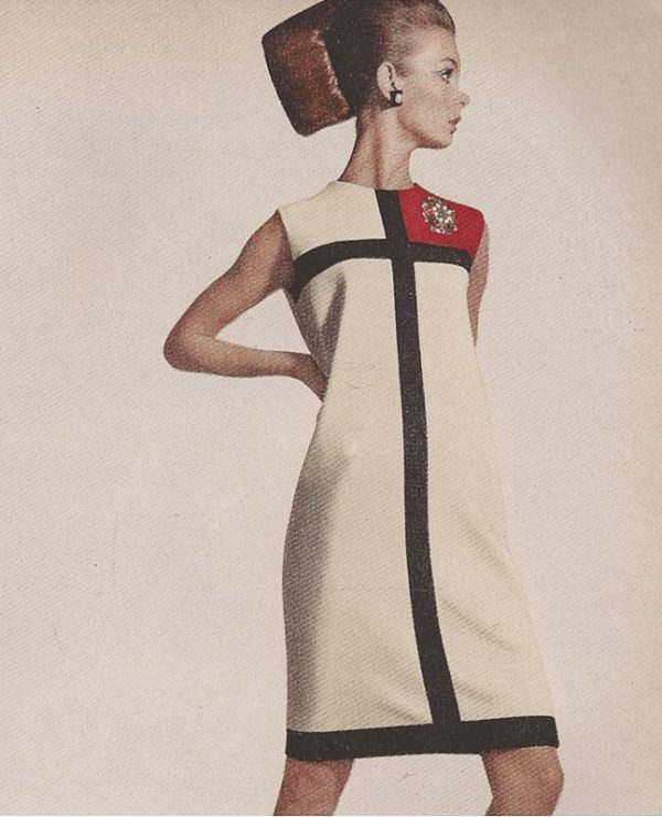 1966-Vintage-VOGUE-Sewing-Pattern-B315-38-MONDRIAN-DRESS-1667-YVES-ST-LAURENT-262486329087-5