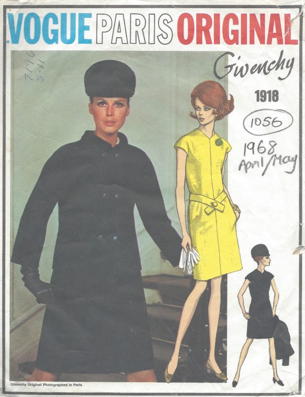 1968 Vintage VOGUE Sewing Pattern B36