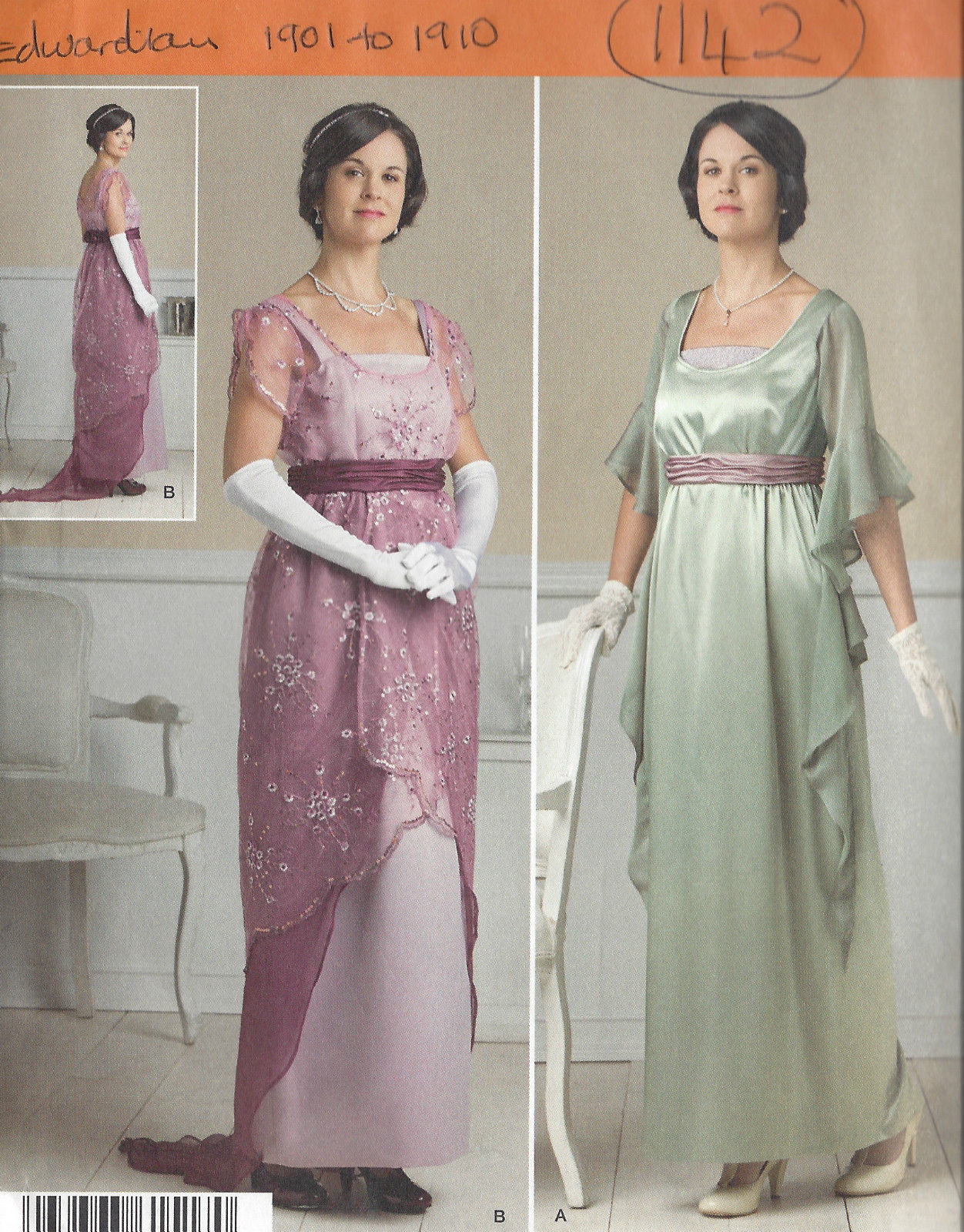 1900s Edwardian Vintage Sewing Pattern DRESS CORSET SKIRT B40 42 44 46 1900s Edwardian Vintage Sewing Pattern DRESS CORSET SKIRT B40 42 44 46