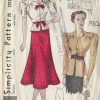 1930s-Vintage-Sewing-Pattern-B36-W30-SKIRT-BLOUSE-1287-261510016088