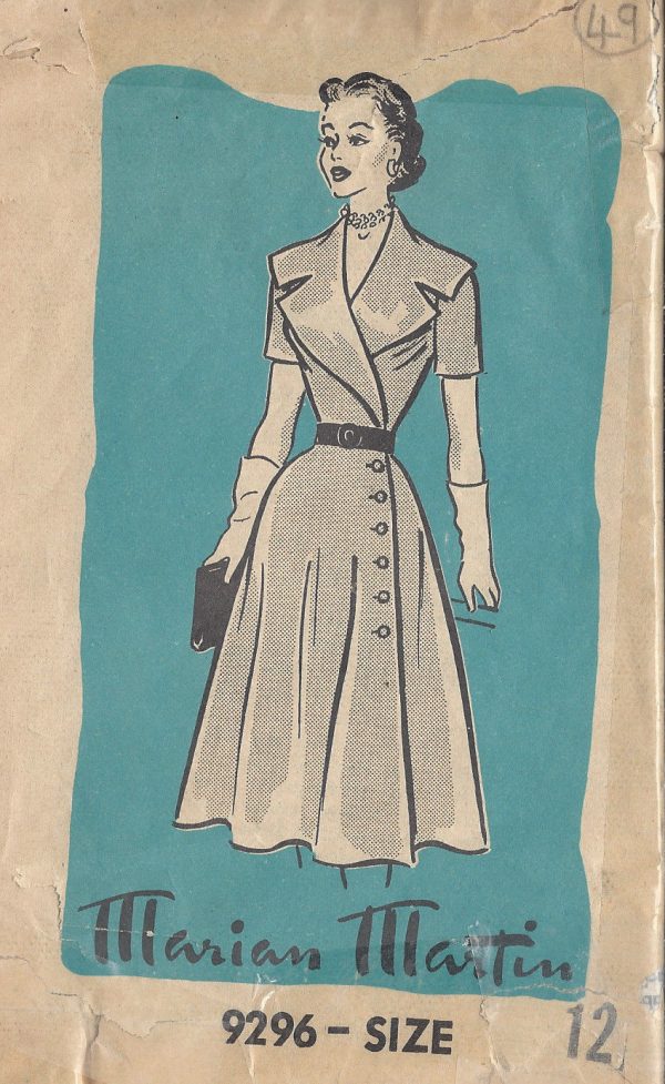 1950s-Vintage-Sewing-Pattern-DRESS-B30-49-By-Marian-Martin-251149300908