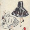 1955-Vintage-VOGUE-Sewing-Pattern-W24-30-SKIRT-PETTICOAT-ELASTIC-WAIST-1252-261485604428
