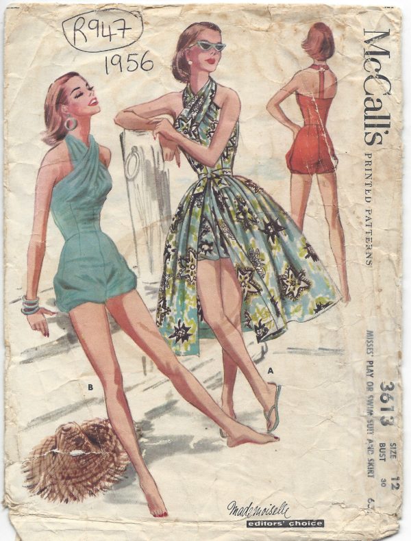 bathing costume with skirt