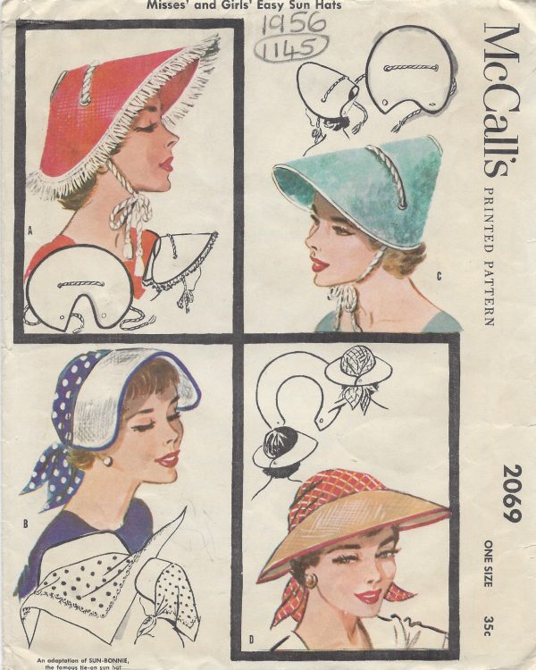 1956-Vintage-Sewing-Pattern-HAT-ONE-SIZE-1145-251499991448
