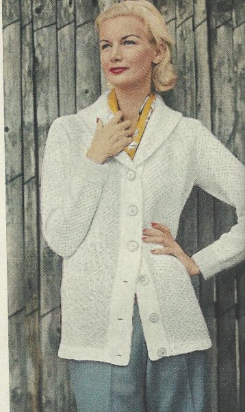 By VOGUE 1959 Vintage KNITTING Pattern V107