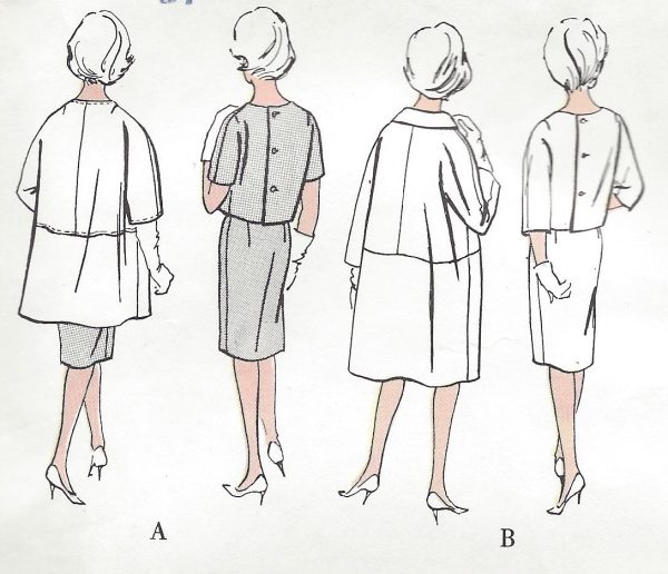 1960-Vintage-VOGUE-Sewing-Pattern-DRESS-COAT-B36-1170-By-Gres-261405534448-2