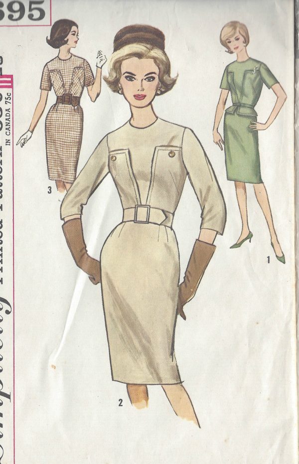 1960s-Vintage-Sewing-Pattern-B31-DRESS-R842-261162982968