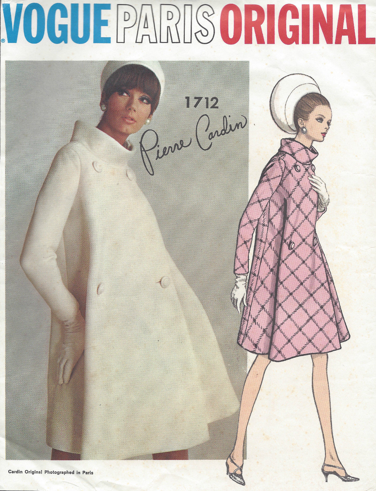 R581 1960 s Vintage Vogue Sewing Pattern Dress B36