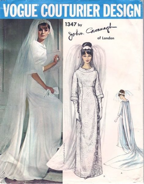 1964-Vintage-VOGUE-Sewing-Pattern-B36-WEDDING-DRESS-GOWN-1777-BY-JOHN-CAVANAGH-262786413978-3