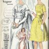 1967-Vintage-VOGUE-Sewing-Pattern-B34-BRIDES-BRIDESMAIDS-DRESS-TRAIN-1758-262780548258