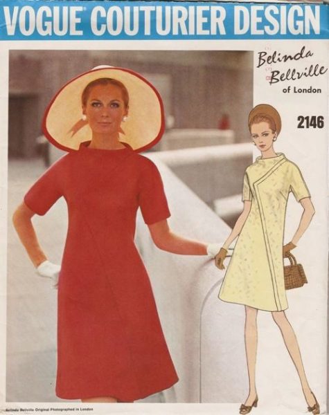 1969-Vintage-VOGUE-Sewing-Pattern-B325-DRESS-1786-BELINDA-BELLVILLE-252787151188