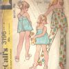 1972-Childrens-Vintage-Sewing-Pattern-S4-B23-SWIMSUIT-TOP-PANTS-C16-262604713178