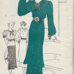 1930s-Vintage-Sewing-Pattern-B32-DRESS-TUNIC-BLOUSE-1530R-262080975579
