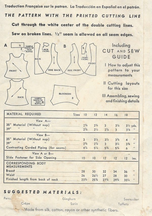 1940s-Vintage-Sewing-Pattern-B32-LEOTARD-DRESS-BLOOMERS-DANCE-COSTUME-R712-251174320949-2